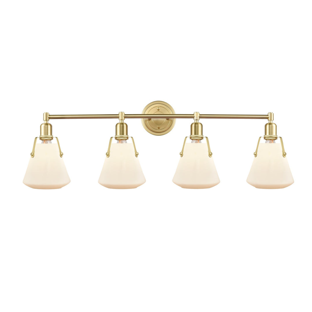 Innovations 422-4W-SB-G4221-7-LED Bath Vanity Light 40 in. wide - Satin Brass