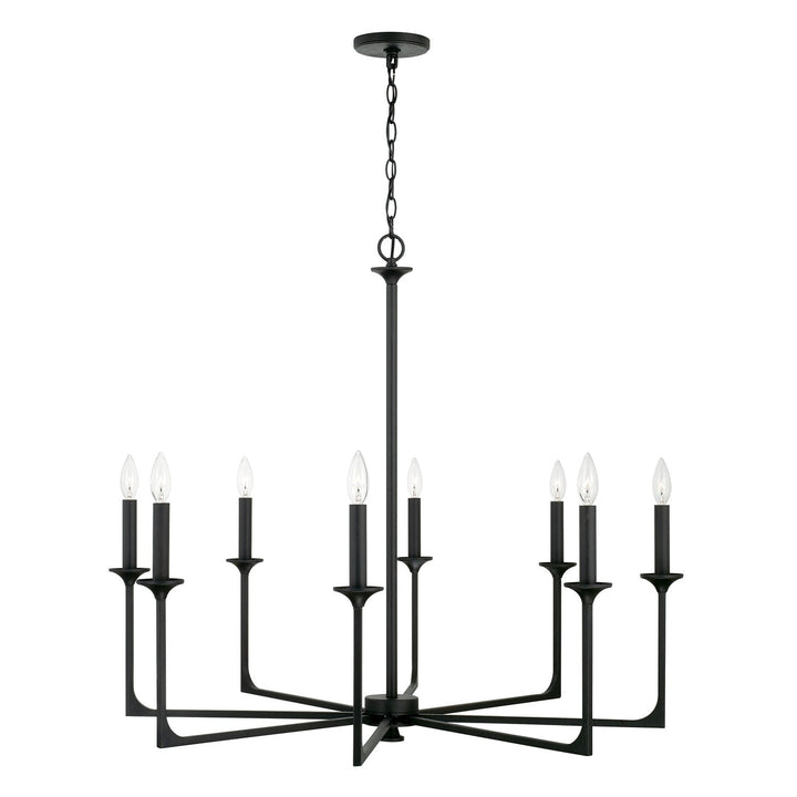 Capital Clint 437381BI Chandelier Light - Black Iron