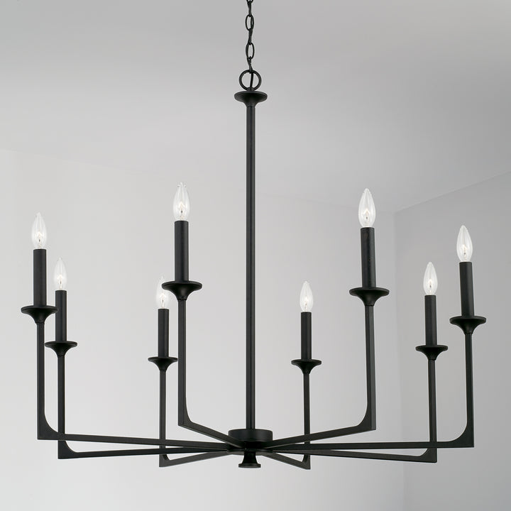 Capital Clint 437381BI Chandelier Light - Black Iron