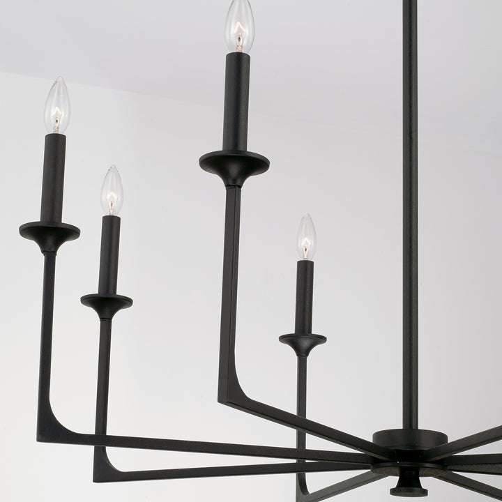 Capital Clint 437381BI Chandelier Light - Black Iron