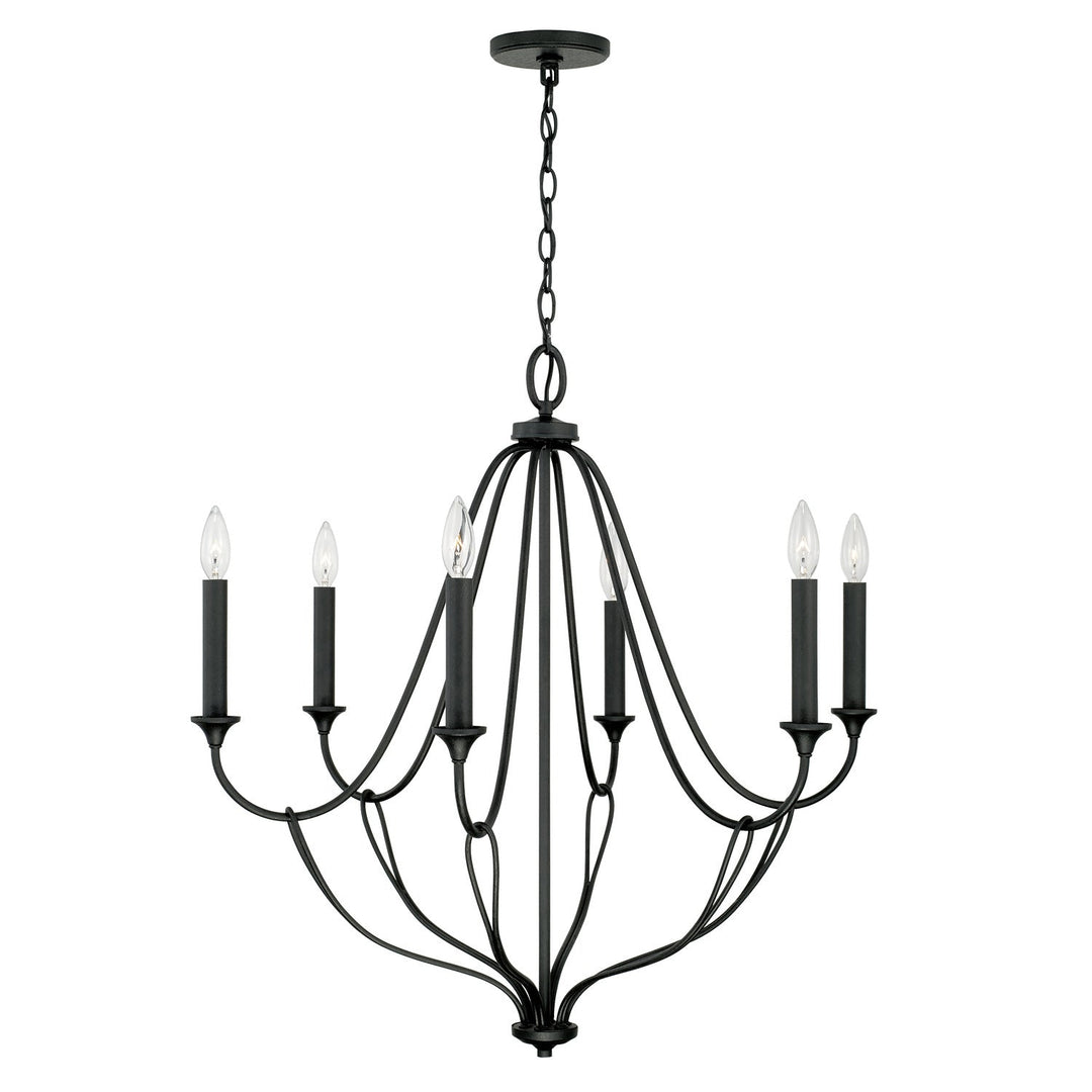 Capital Bentley 441661BI Chandelier Light - Black Iron