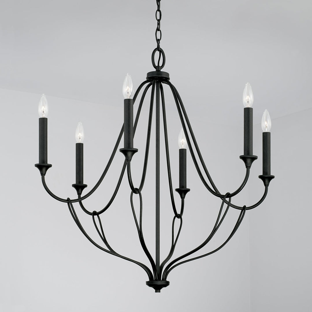 Capital Bentley 441661BI Chandelier Light - Black Iron