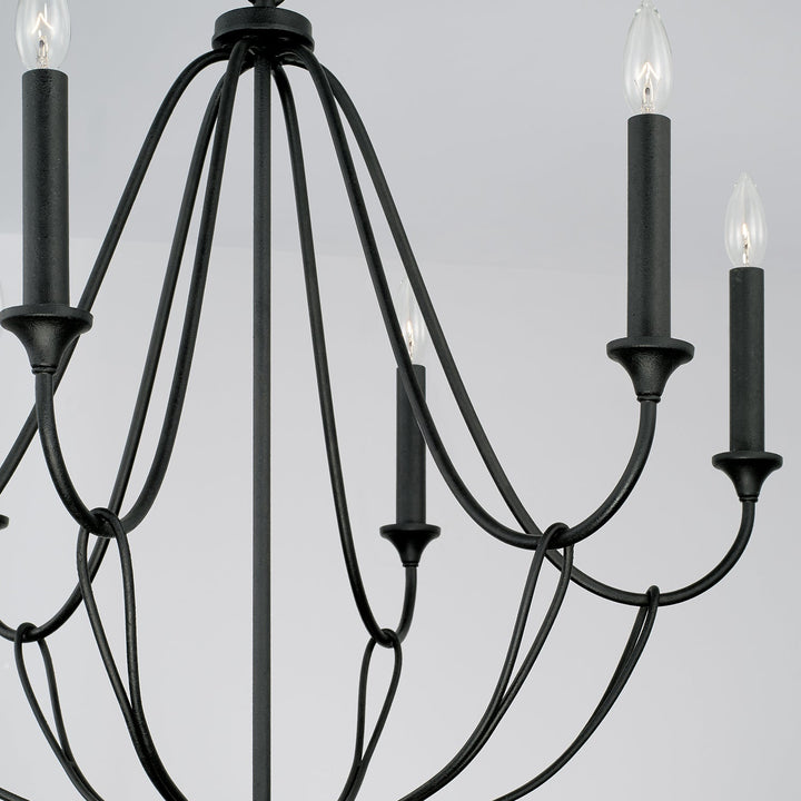 Capital Bentley 441661BI Chandelier Light - Black Iron