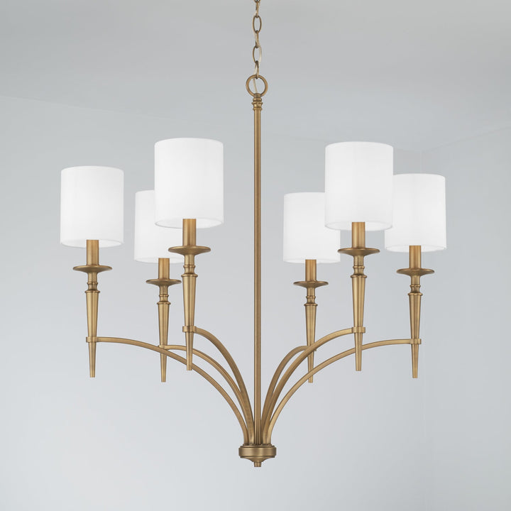 Capital Abbie 442661AD-701 Chandelier Light - Aged Brass