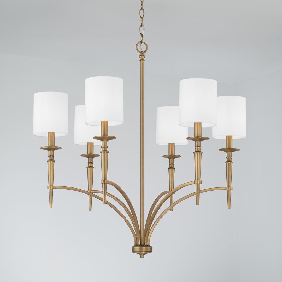 Capital Abbie 442661AD-701 Chandelier Light - Aged Brass