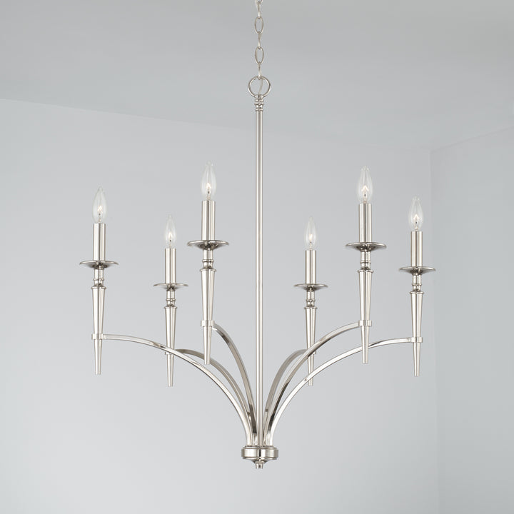 Capital Abbie 442661PN-701 Chandelier Light - Polished Nickel