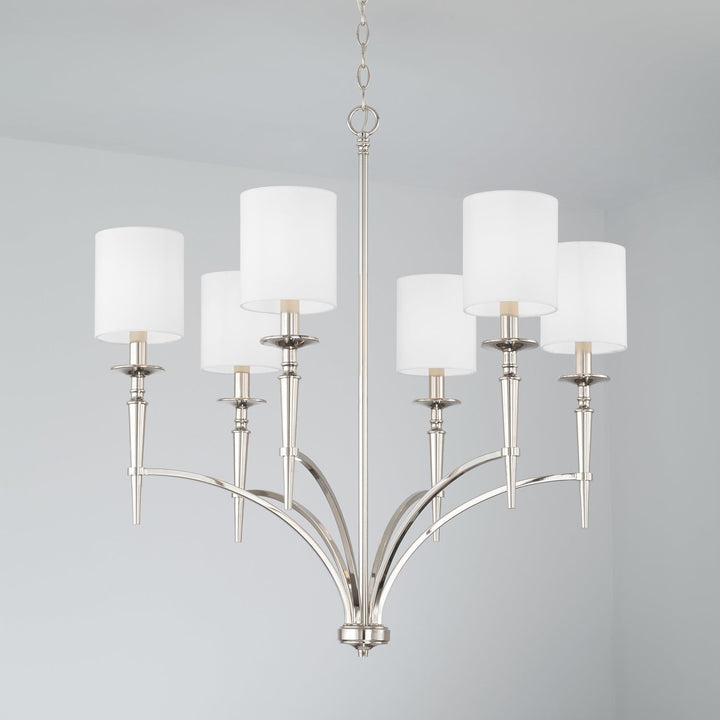 Capital Abbie 442661PN-701 Chandelier Light - Polished Nickel