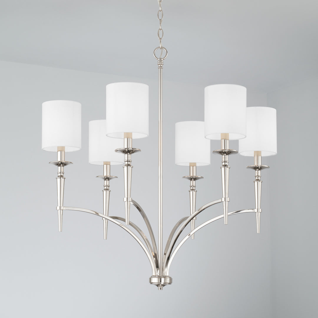 Capital Abbie 442661PN-701 Chandelier Light - Polished Nickel