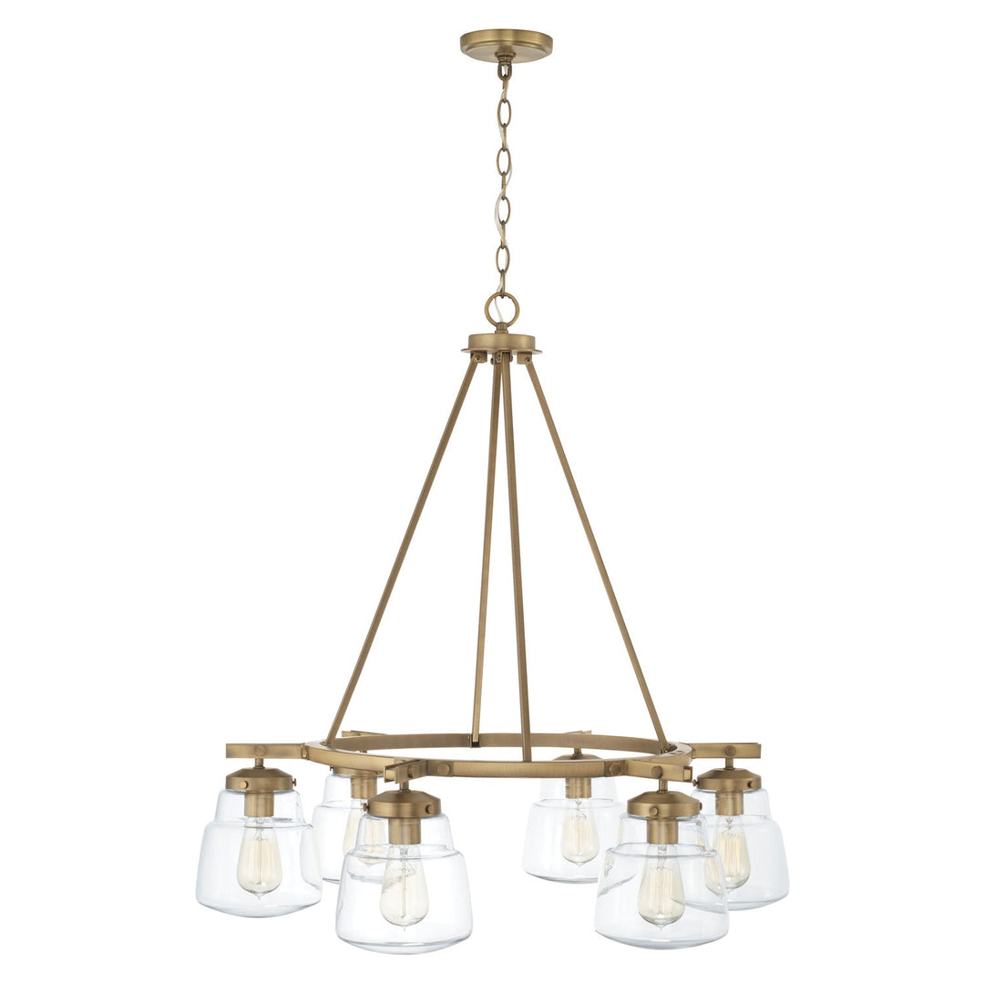 Capital Dillon 442761AD-518 Chandelier Light - Aged Brass