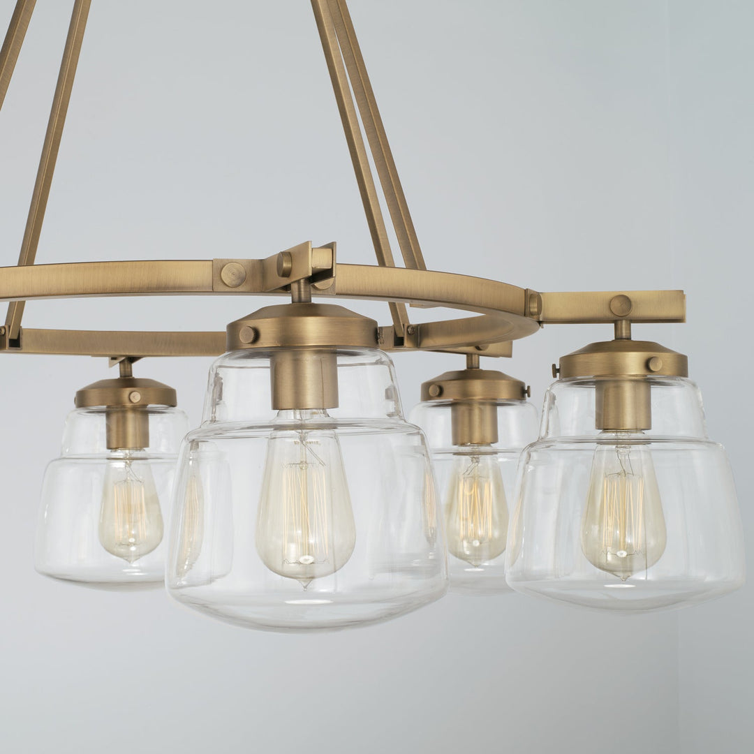 Capital Dillon 442761AD-518 Chandelier Light - Aged Brass