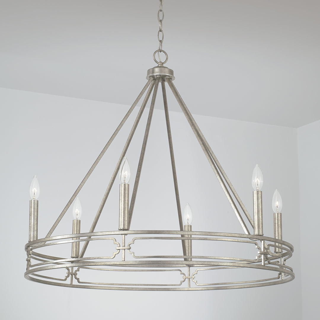 Capital Merrick 443461AS Chandelier Light - Antique Silver