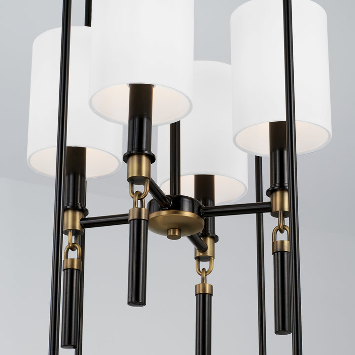 Capital Beckham 541941YA-700 Pendant Light - Glossy Black and Aged Brass