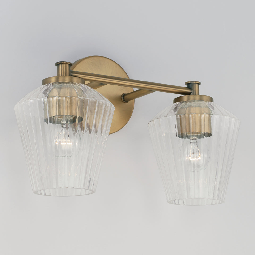 Capital Beau 141421AD-507 Bath Vanity Light 15 in. wide - Aged Brass