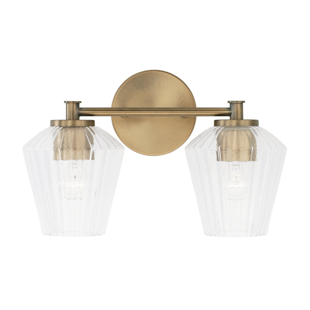 Capital Beau 141421AD-507 Bath Vanity Light 15 in. wide - Aged Brass