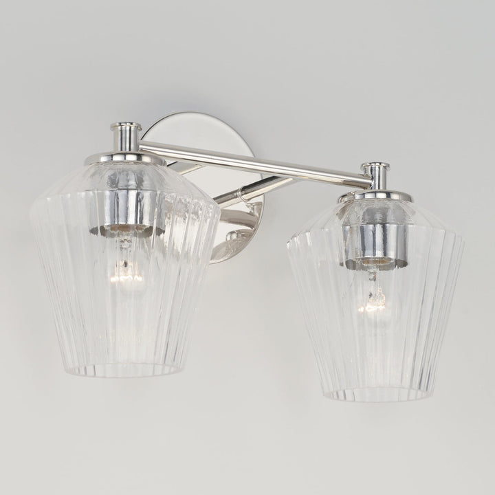 Capital Beau 141421PN-507 Bath Vanity Light 15 in. wide - Polished Nickel