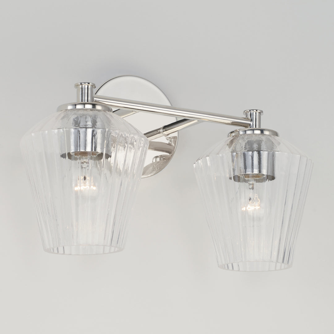 Capital Beau 141421PN-507 Bath Vanity Light 15 in. wide - Polished Nickel