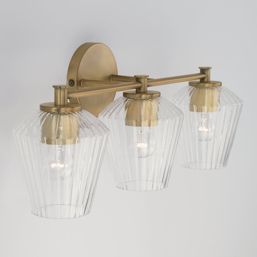 Capital Beau 141431AD-507 Bath Vanity Light 24 in. wide - Aged Brass