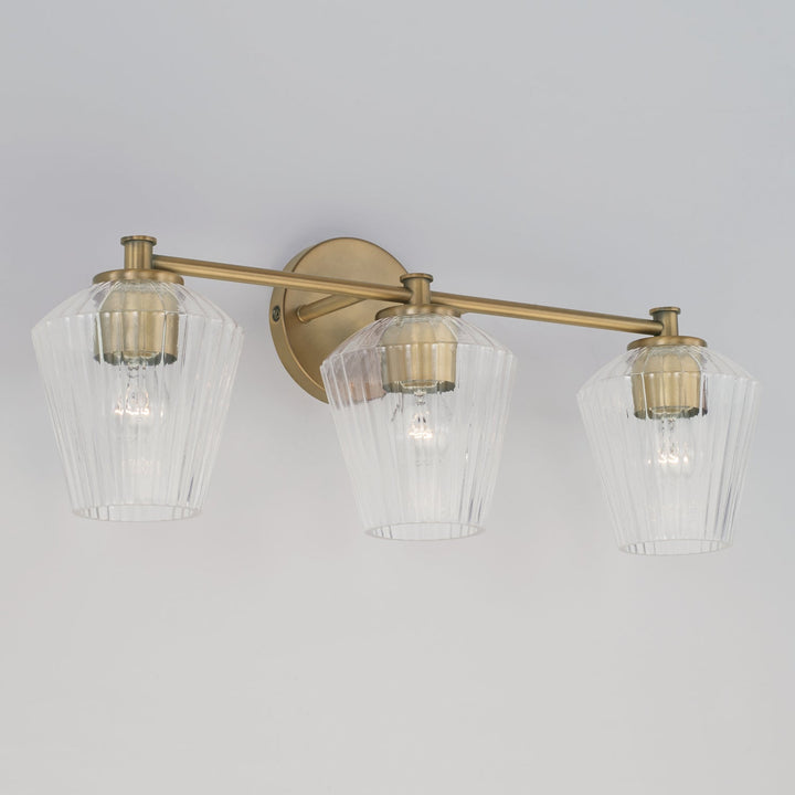 Capital Beau 141431AD-507 Bath Vanity Light 24 in. wide - Aged Brass