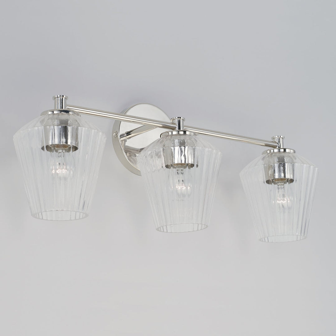 Capital Beau 141431PN-507 Bath Vanity Light 24 in. wide - Polished Nickel