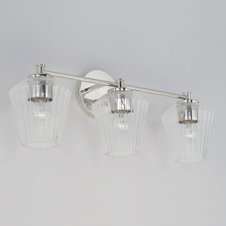 Capital Beau 141431PN-507 Bath Vanity Light 24 in. wide - Polished Nickel