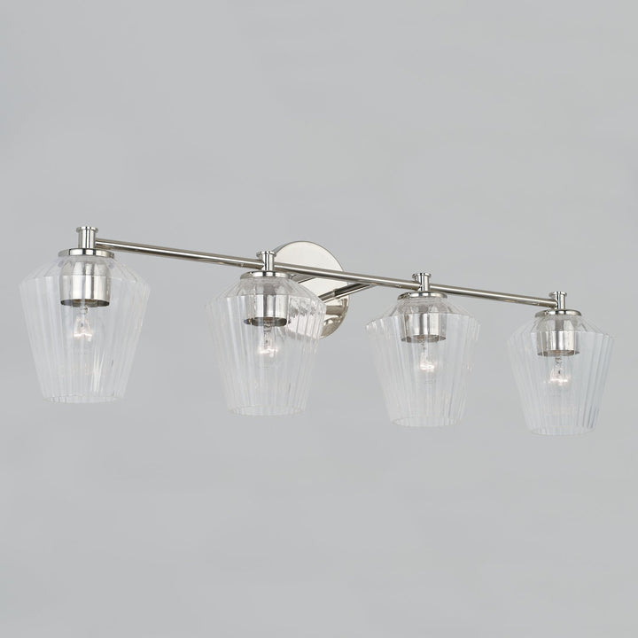 Capital Beau 141441PN-507 Bath Vanity Light 33 in. wide - Polished Nickel