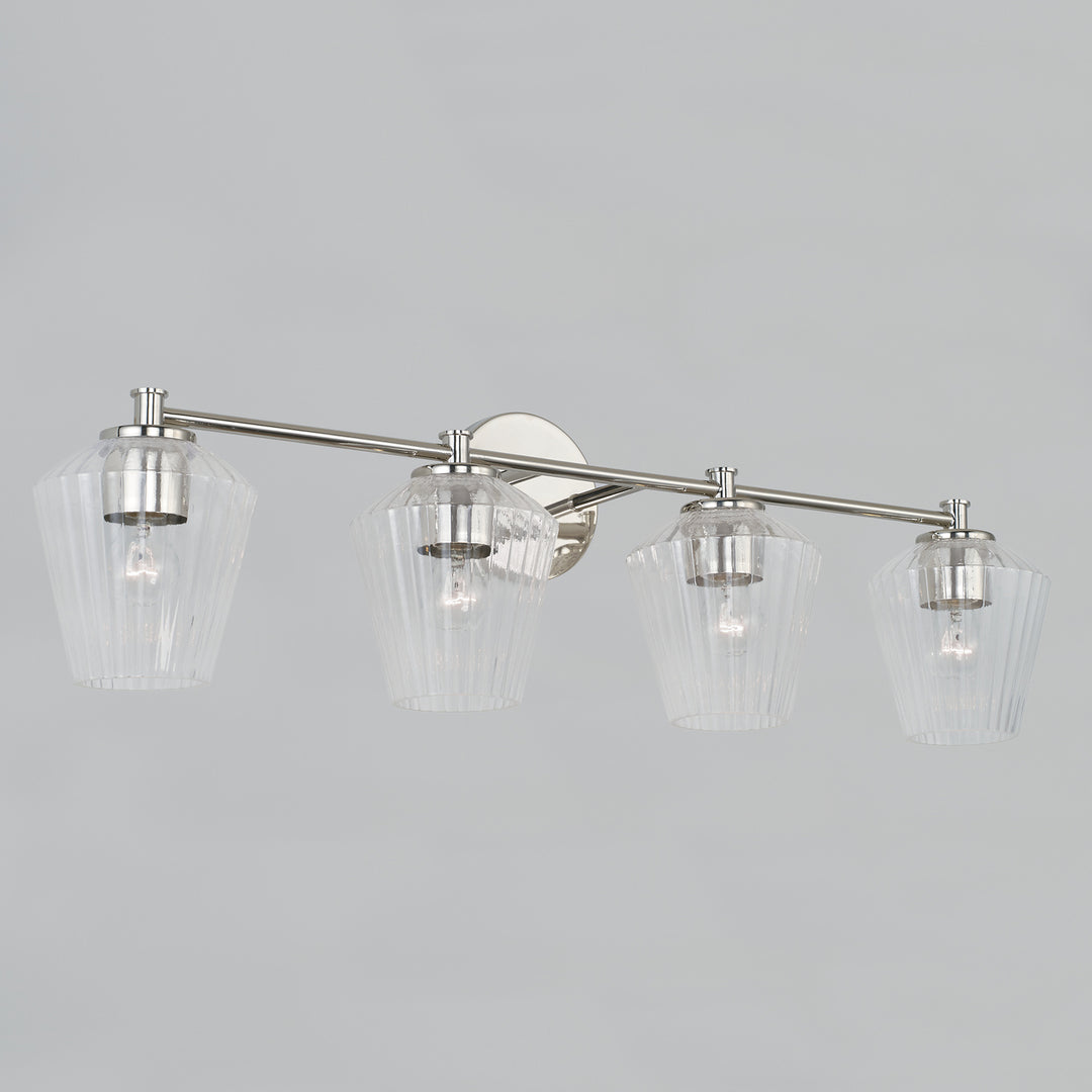 Capital Beau 141441PN-507 Bath Vanity Light 33 in. wide - Polished Nickel