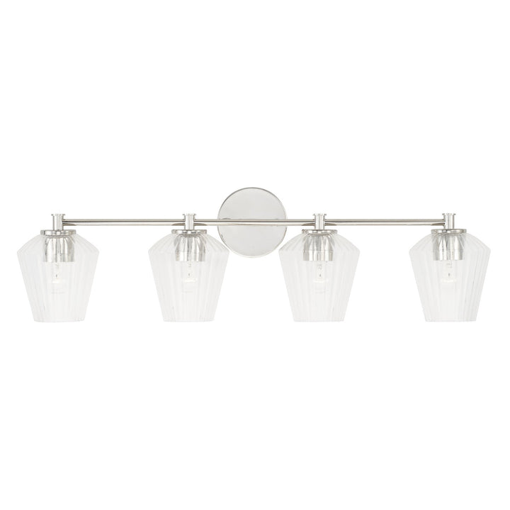 Capital Beau 141441PN-507 Bath Vanity Light 33 in. wide - Polished Nickel