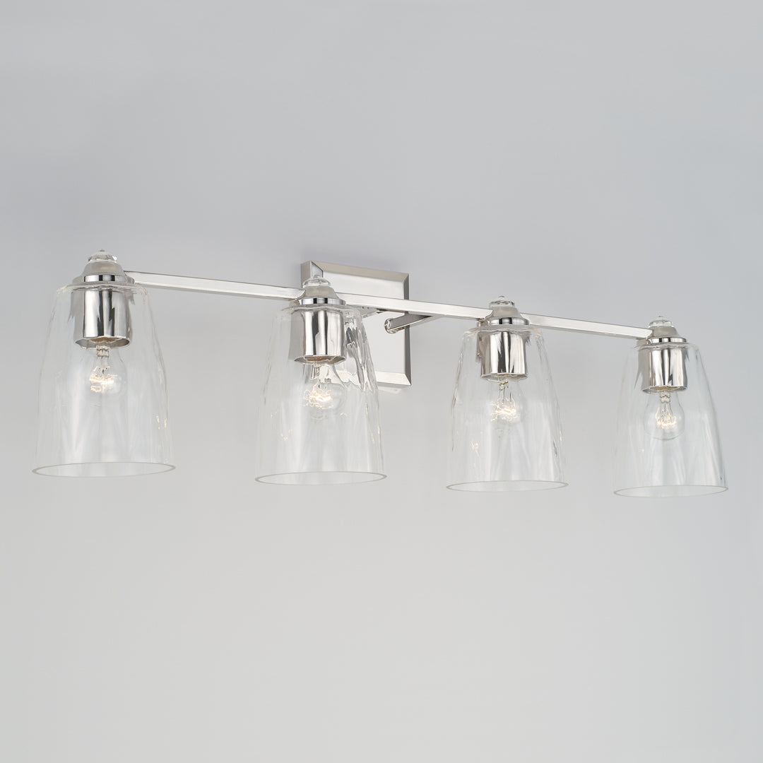 Capital Laurent 141841PN-509 Bath Vanity Light 32 in. wide - Polished Nickel