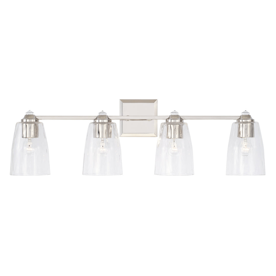 Capital Laurent 141841PN-509 Bath Vanity Light 32 in. wide - Polished Nickel