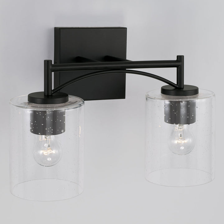 Capital Peyton 142021MB-510 Bath Vanity Light 14 in. wide - Matte Black