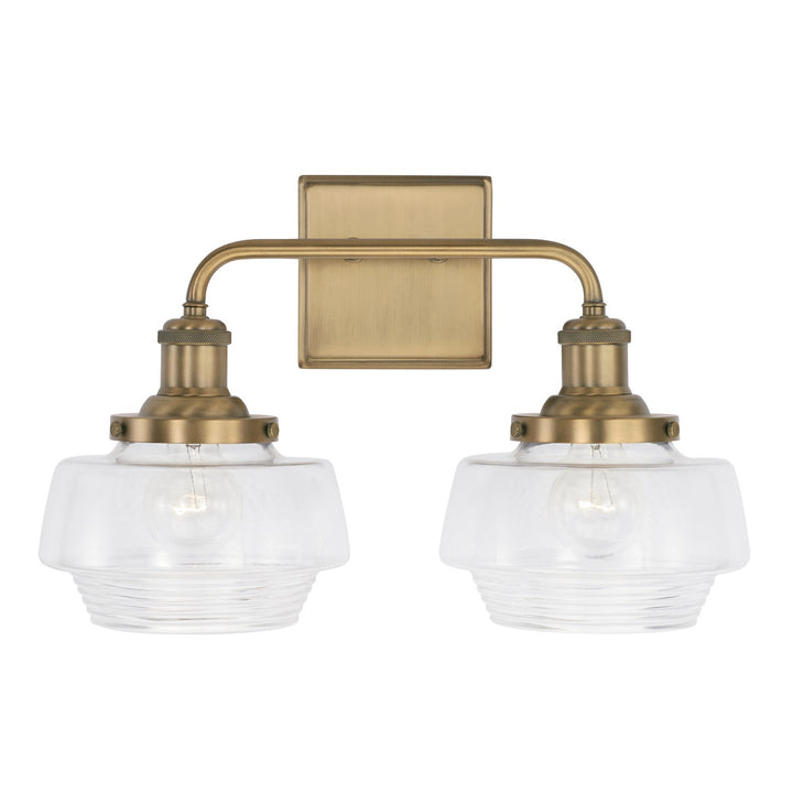 Capital Miller 142221AD-511 Bath Vanity Light 17 in. wide - Aged Brass