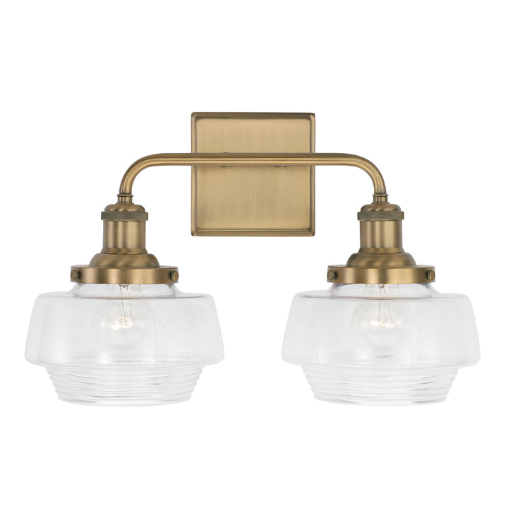 Capital Miller 142221AD-511 Bath Vanity Light 17 in. wide - Aged Brass