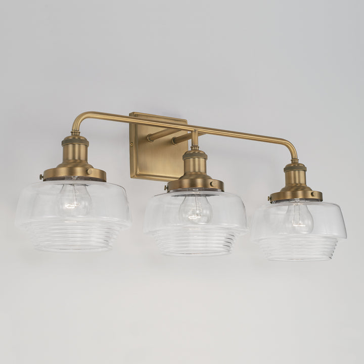 Capital Miller 142231AD-511 Bath Vanity Light 27 in. wide - Aged Brass