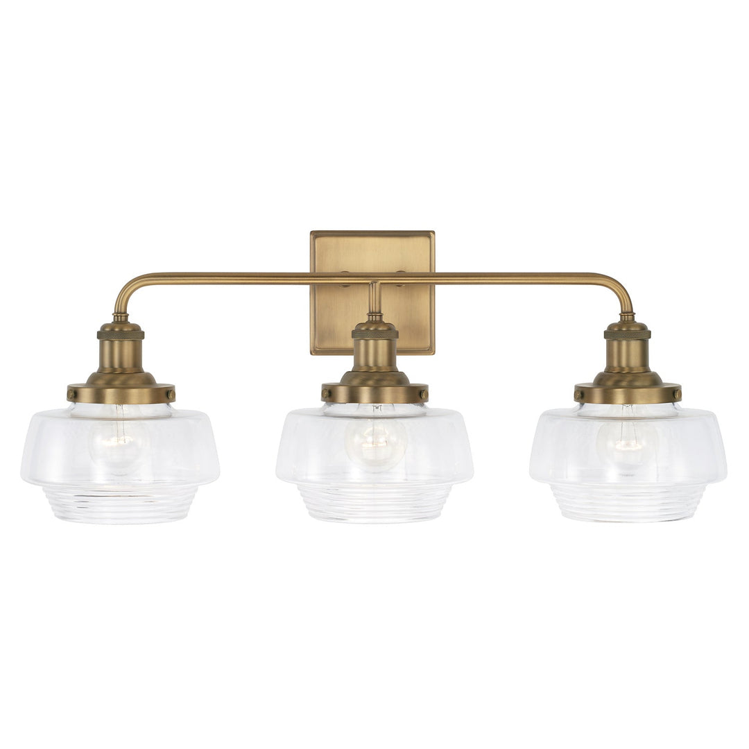 Capital Miller 142231AD-511 Bath Vanity Light 27 in. wide - Aged Brass