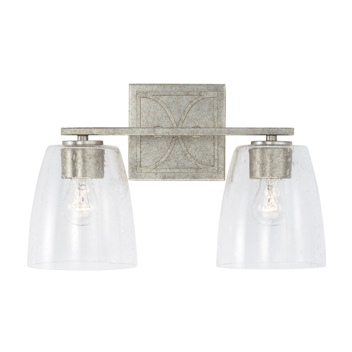 Capital Sylvia 142321AS-488 Bath Vanity Light 15 in. wide - Antique Silver