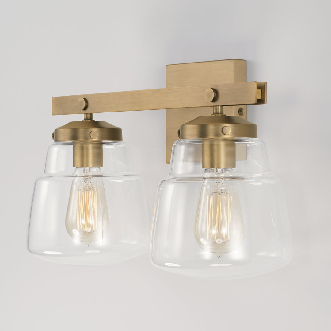 Capital Dillon 142721AD-518 Bath Vanity Light 17 in. wide - Aged Brass