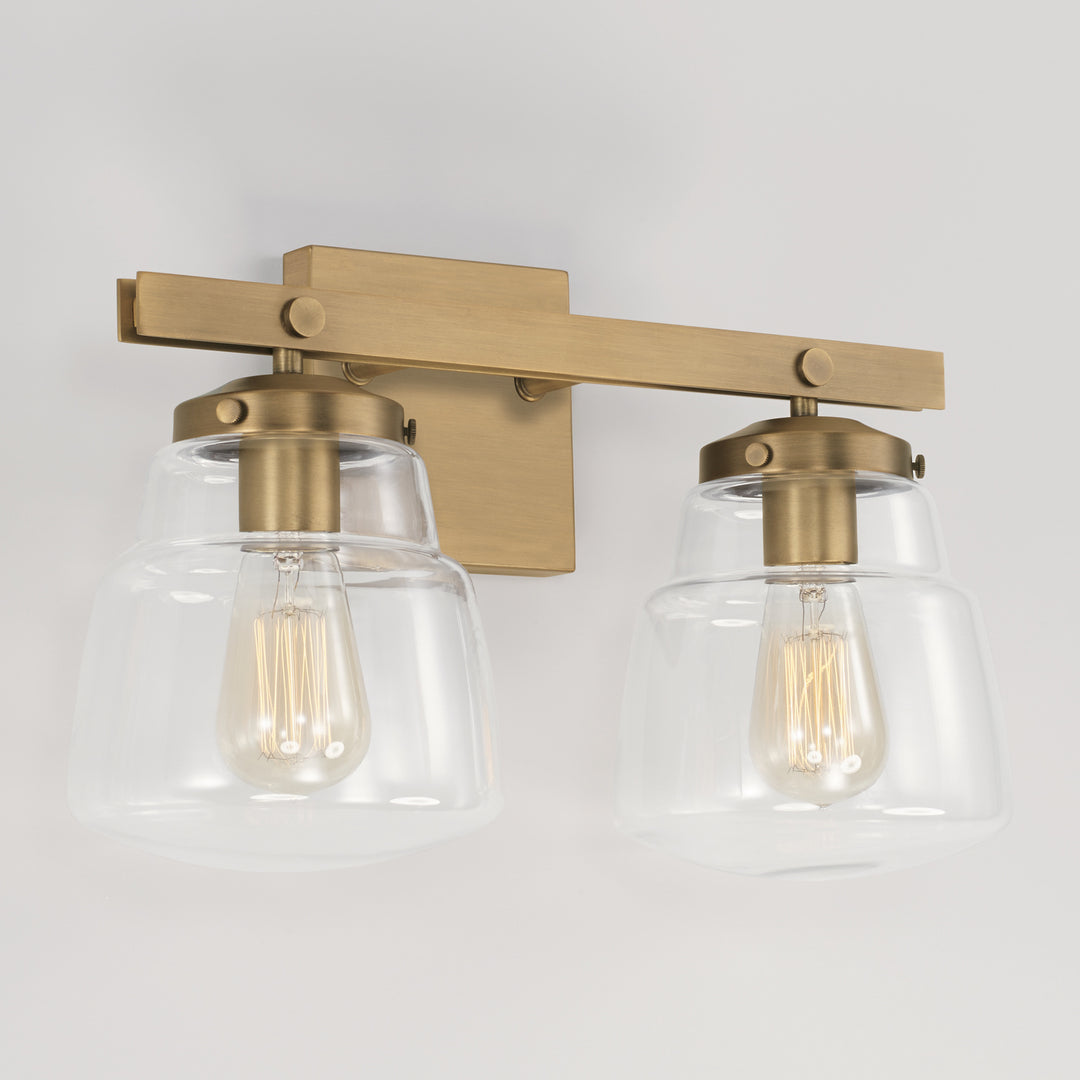 Capital Dillon 142721AD-518 Bath Vanity Light 17 in. wide - Aged Brass