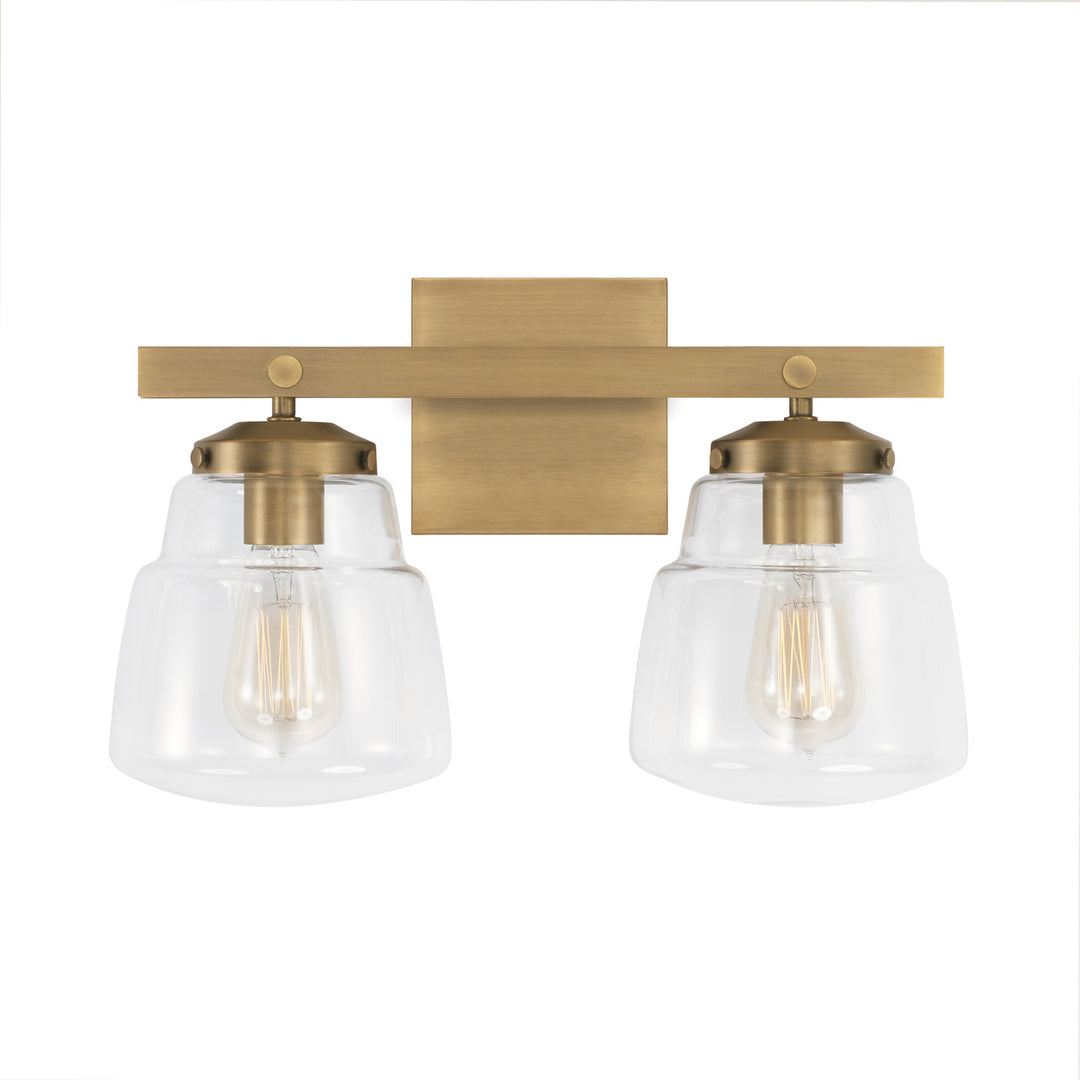 Capital Dillon 142721AD-518 Bath Vanity Light 17 in. wide - Aged Brass