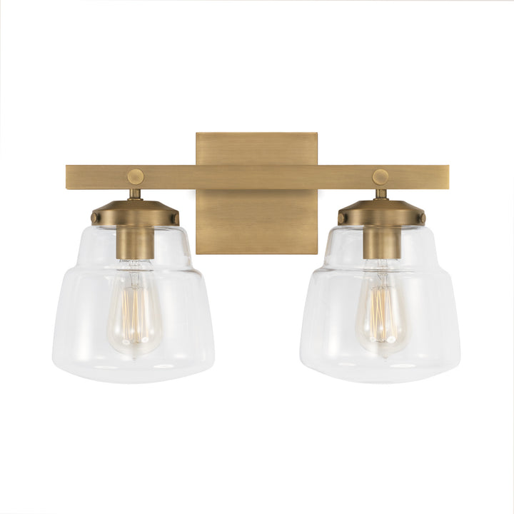 Capital Dillon 142721AD-518 Bath Vanity Light 17 in. wide - Aged Brass