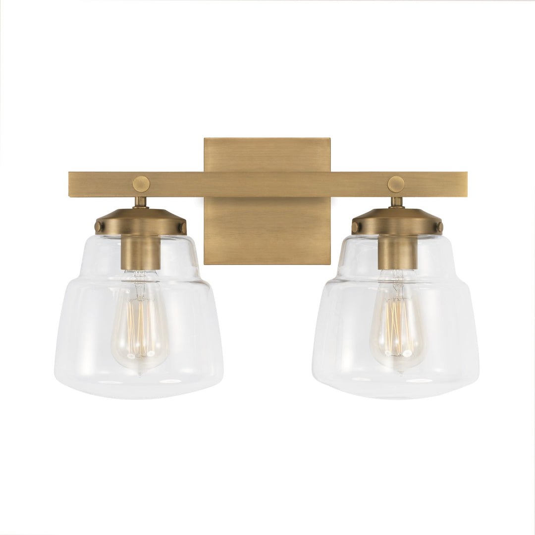 Capital Dillon 142721AD-518 Bath Vanity Light 17 in. wide - Aged Brass