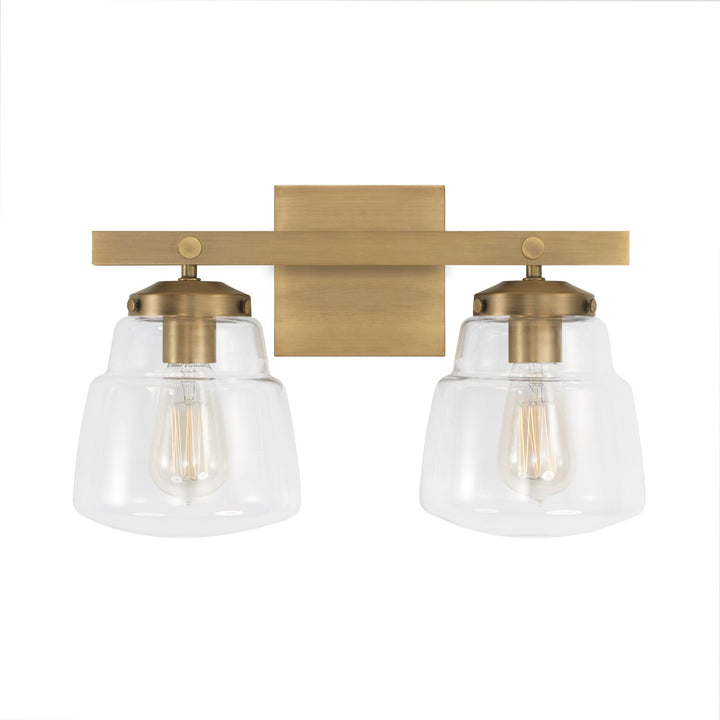 Capital Dillon 142721AD-518 Bath Vanity Light 17 in. wide - Aged Brass