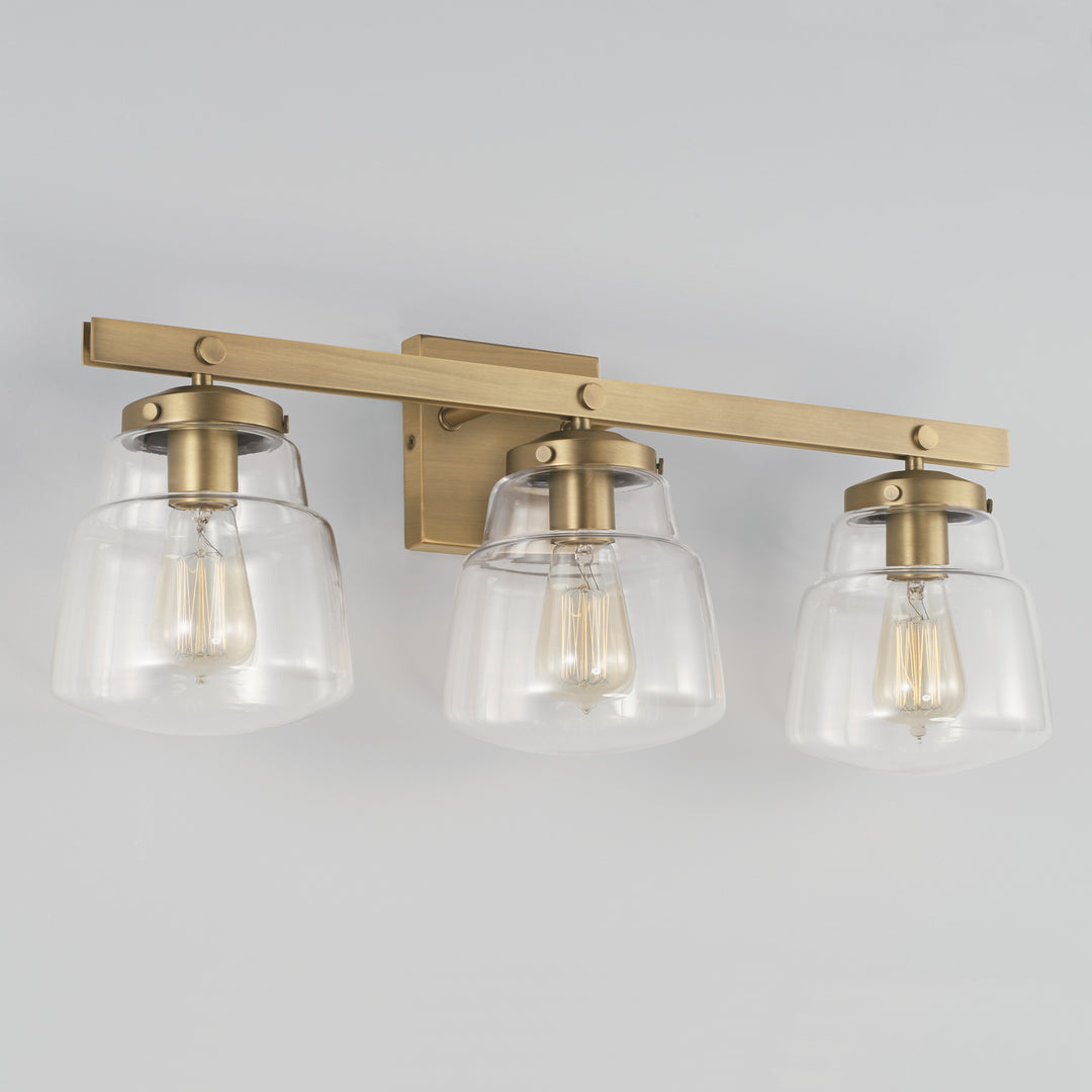 Capital Dillon 142731AD-518 Bath Vanity Light 26 in. wide - Aged Brass