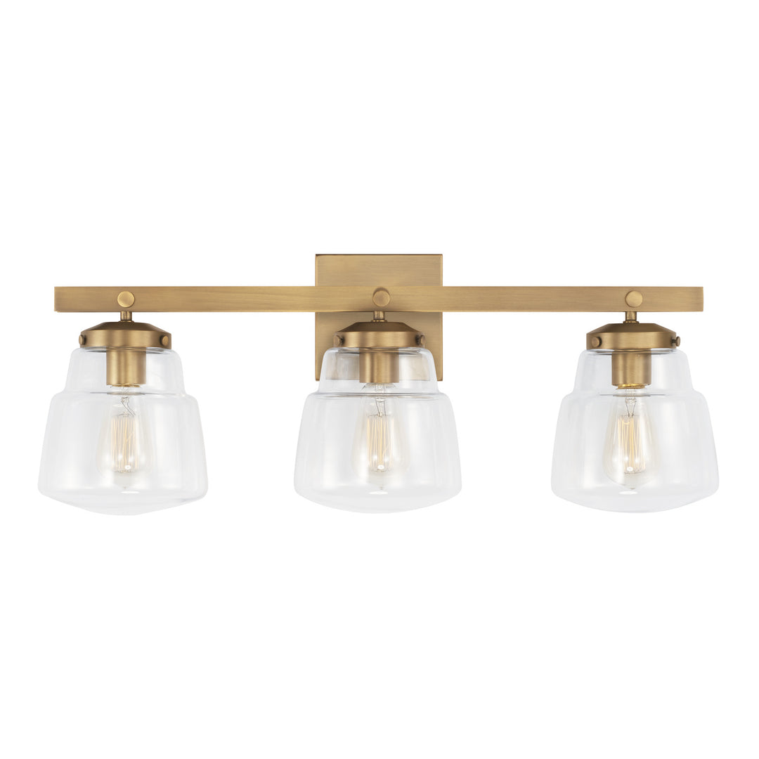 Capital Dillon 142731AD-518 Bath Vanity Light 26 in. wide - Aged Brass
