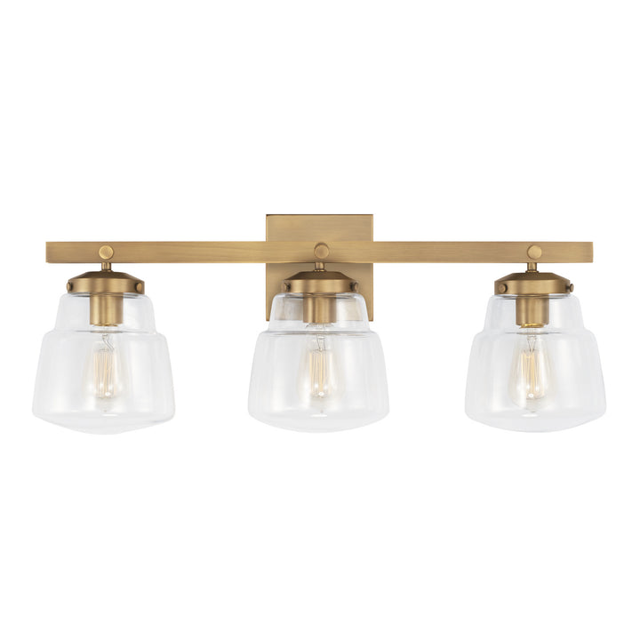 Capital Dillon 142731AD-518 Bath Vanity Light 26 in. wide - Aged Brass