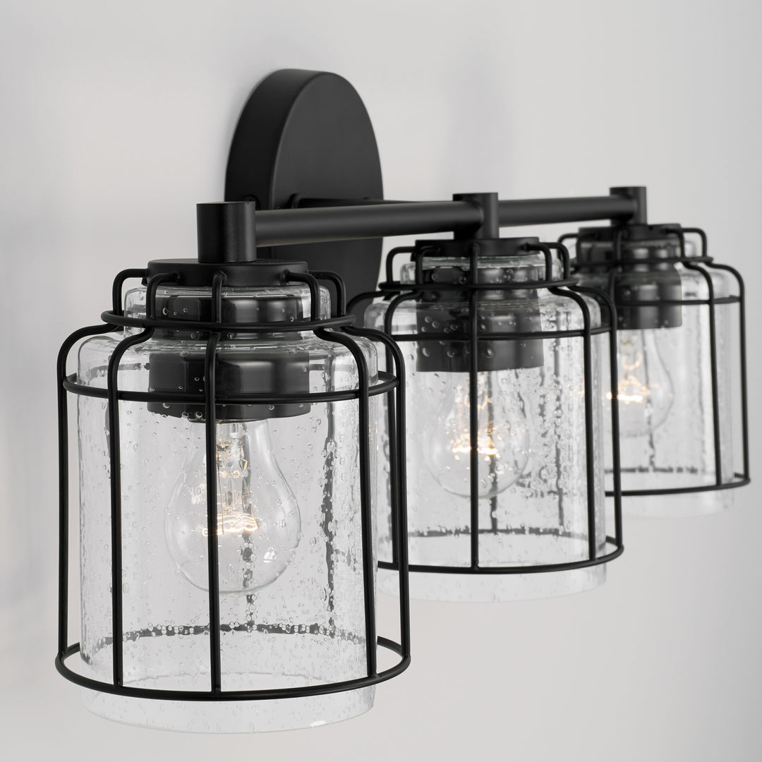 Capital Harmon 142931MB-516 Bath Vanity Light 24 in. wide - Matte Black