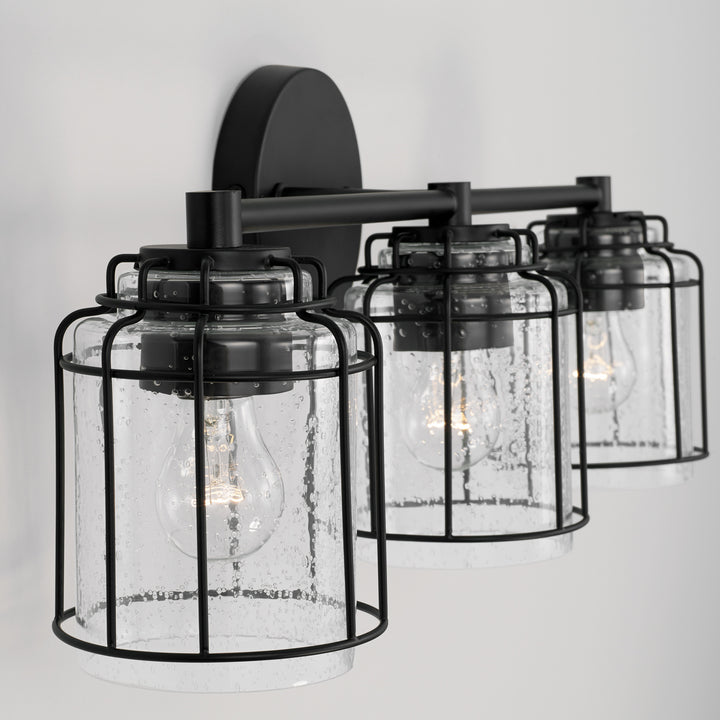 Capital Harmon 142931MB-516 Bath Vanity Light 24 in. wide - Matte Black