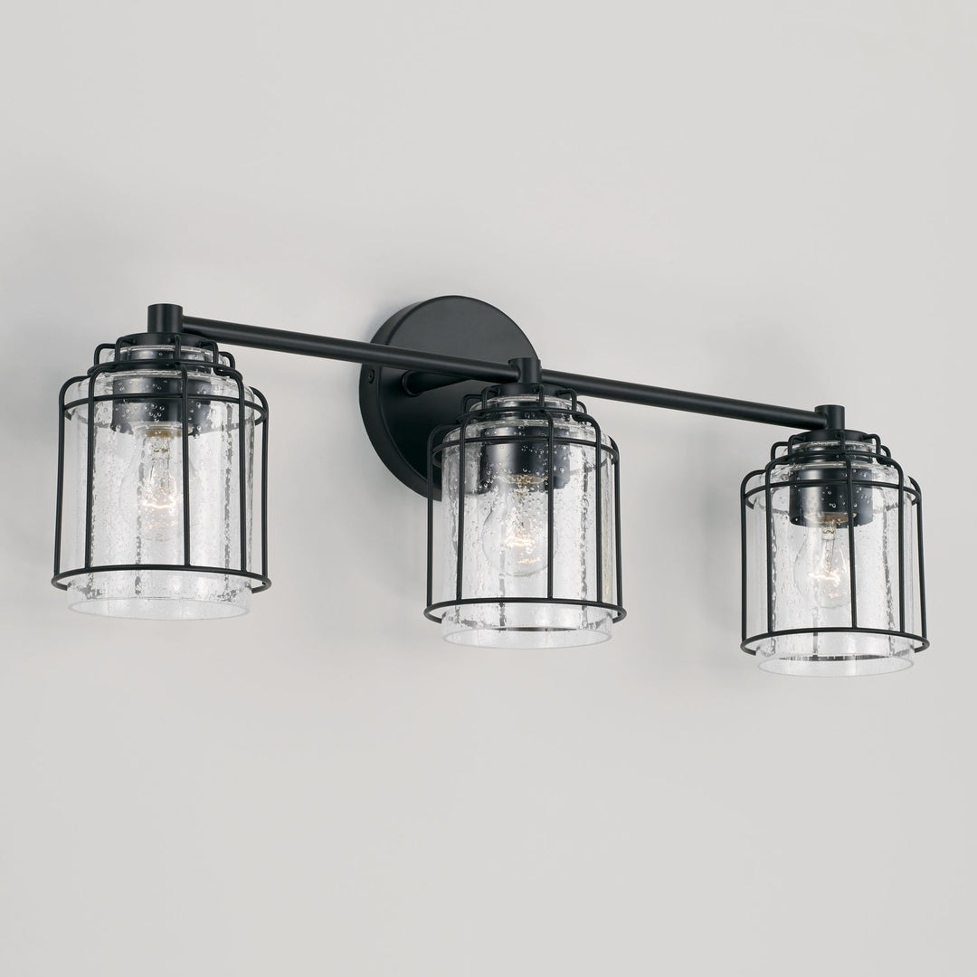 Capital Harmon 142931MB-516 Bath Vanity Light 24 in. wide - Matte Black