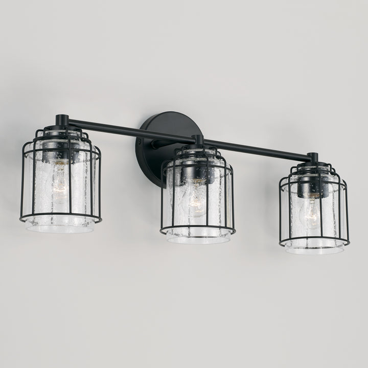 Capital Harmon 142931MB-516 Bath Vanity Light 24 in. wide - Matte Black