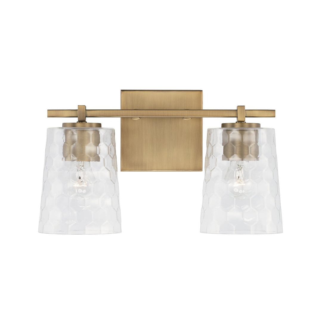Capital Burke 143521AD-517 Bath Vanity Light 15 in. wide - Aged Brass