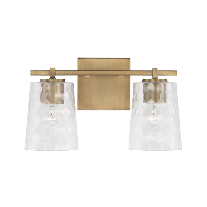 Capital Burke 143521AD-517 Bath Vanity Light 15 in. wide - Aged Brass